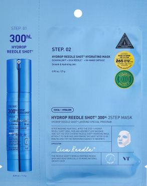 Маска для обличчя VT Cosmetics Hydrop Reedle Shot 300hL 2-Step Mask із комплексом Cica Reedle 28.5 г фото 1