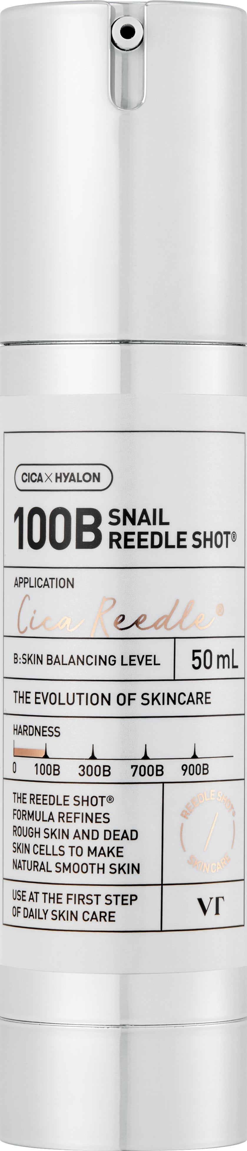 Сироватка-бустер для обличчя VT Cosmetics Reedle Shot 100 з мікроголками та муцином равлика 50 мл