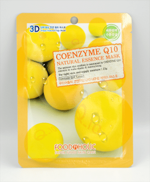 Маска для лица тканевая FOODAHOLIC NATURAL ESSENCE с коэнзимом, 23 мл