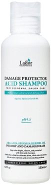 Шампунь La'dor Damage Protector Acid Shampoo pH 4.5 для пошкодженого та сухого волосся з аргановою олією 150 мл