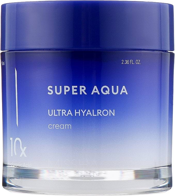 Крем суперзволожуючий Missha Super Aqua Ultra Hyalron Cream з гіалуроновою кислотою 70 мл