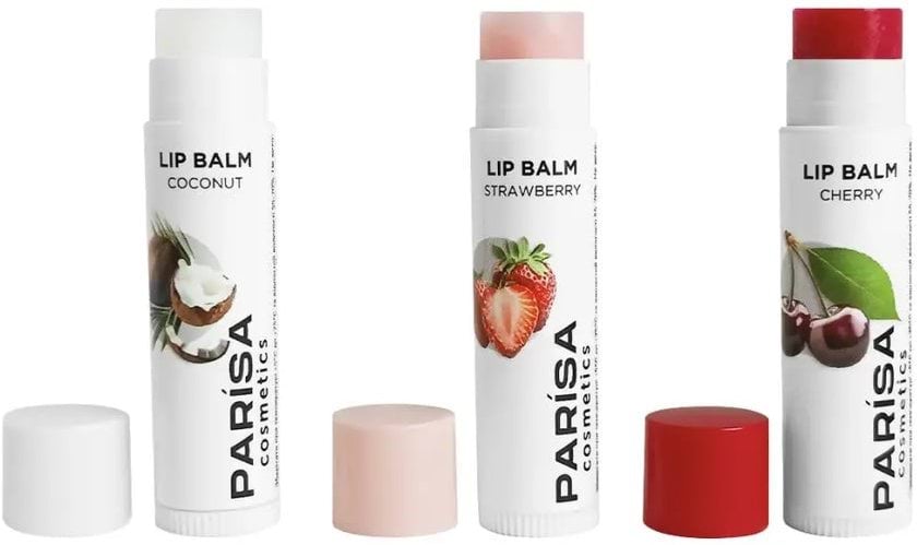 Бальзам для губ Parisa Cosmetics Strawberry Lip Balm LB-01 з ароматом полуниці 4.5 г фото 1