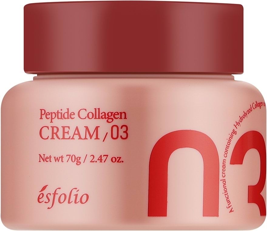 Крем для обличчя Esfolio проти зморшок зволожуючий та освітлюючий Peptide Collagen 03, 70мл