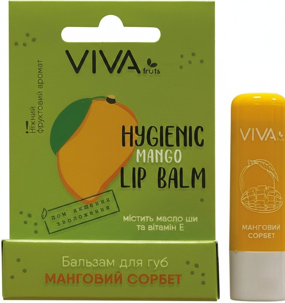 VIVAfruts бальзам для губ Манговий сорбет, 1шт