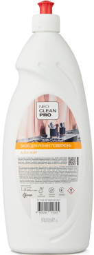 Лужний гелевий засіб Biossot NeoCleanPro Анти-жир для чищення поверхонь 1 л
