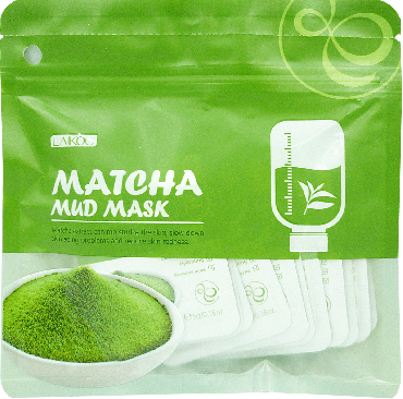 Маска для лица Laikou Matcha Sleeping Face Mask ночная с зеленым чаем 5 г x 12 шт.