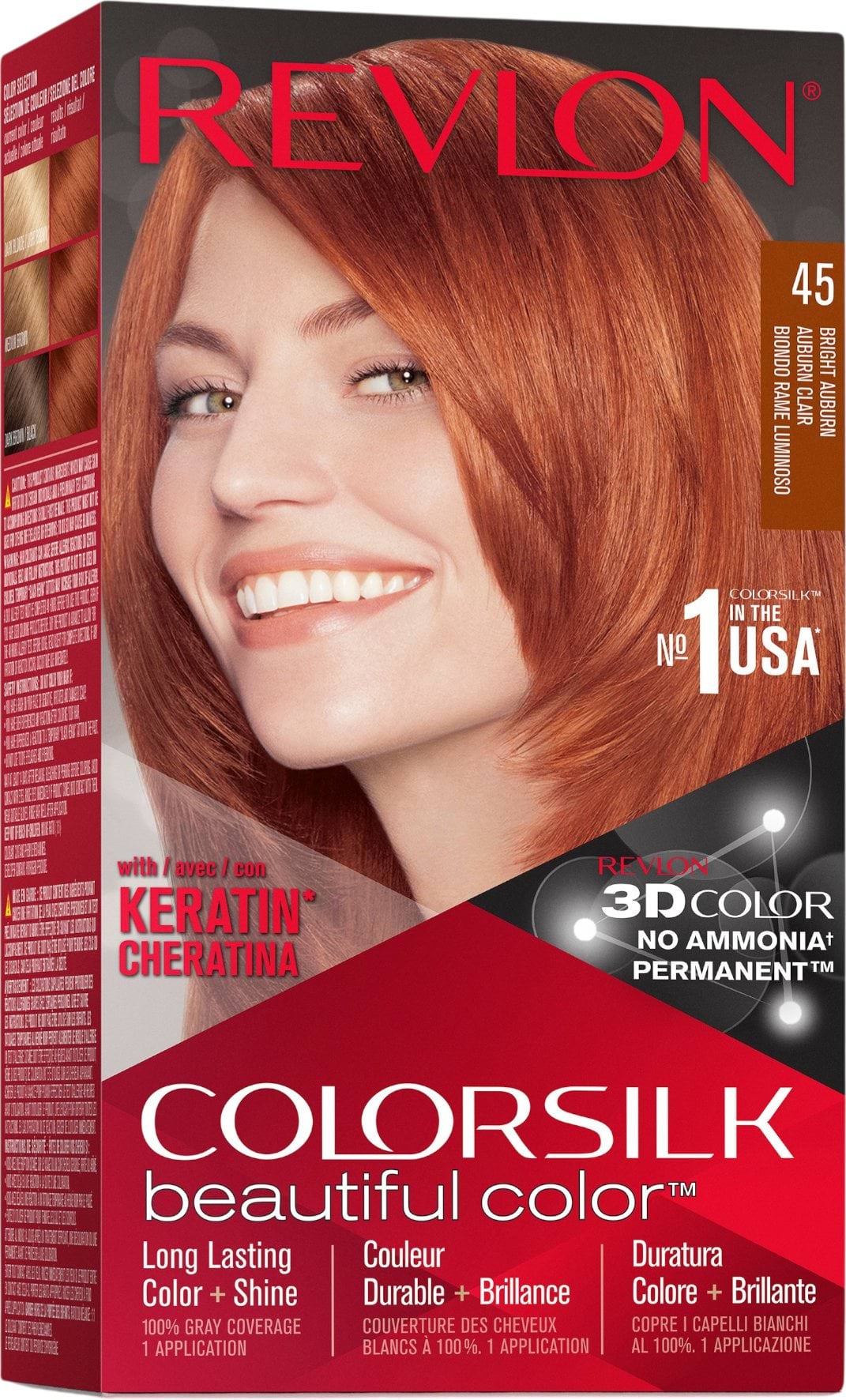 Фарба для волосся REVLON Colorsilk 045 Bright Auburn 150 мл
