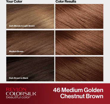 Фарба для волосся REVLON Colorsilk 046 Medium Golden Chestnut Brown фото 5