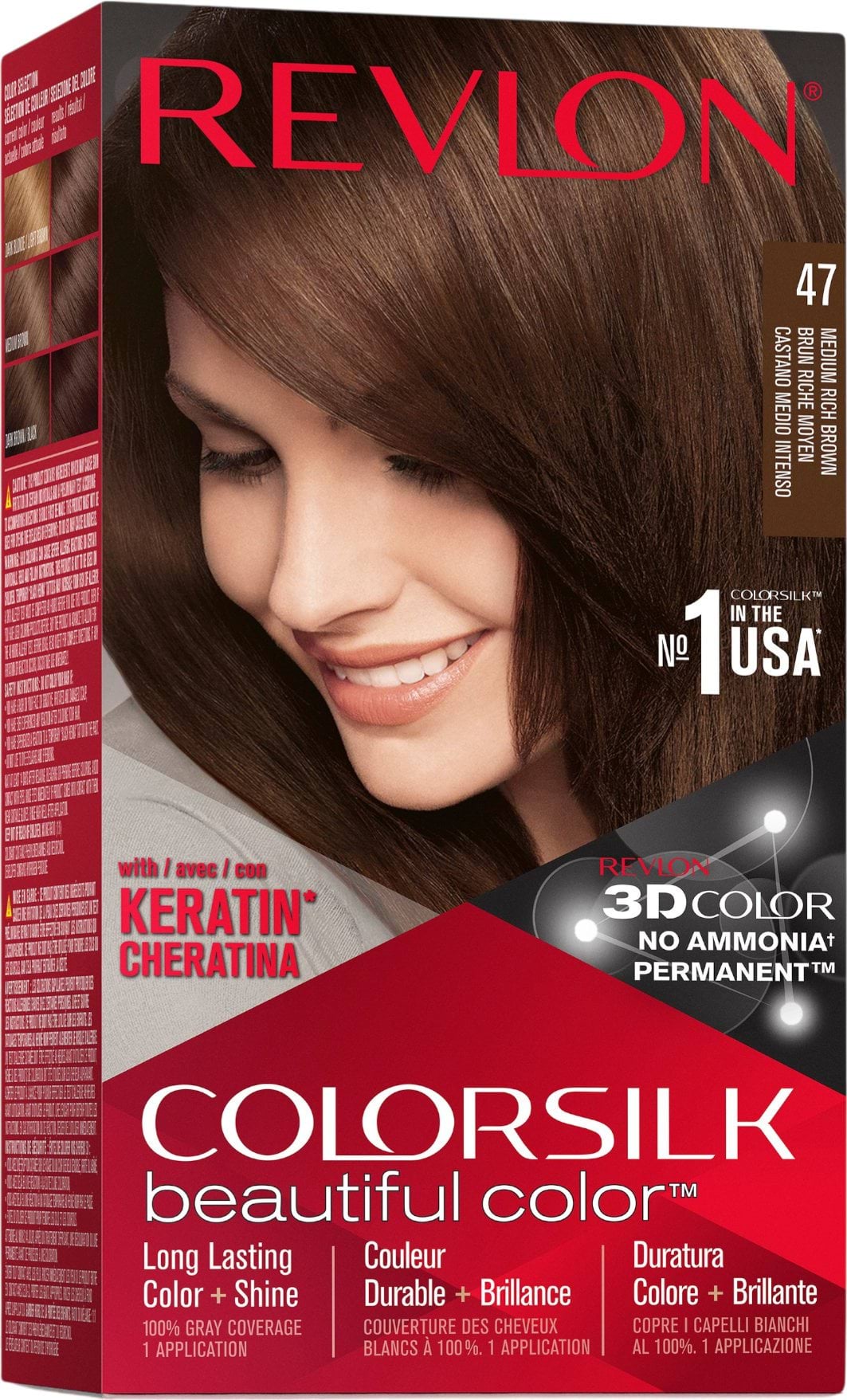 Фарба для волосся REVLON Colorsilk 047 Medium Rich Brown