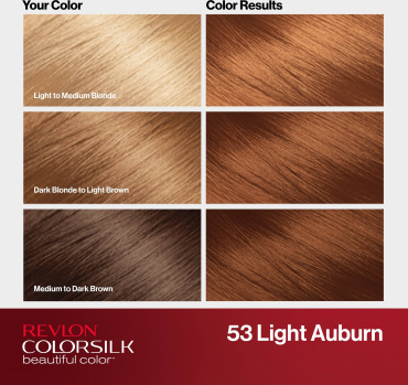 Краска для волос REVLON Colorsilk 053 Light Auburn фото 5