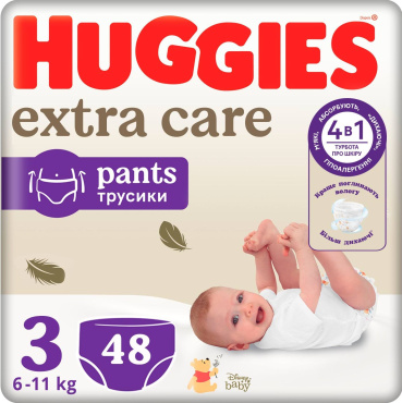 Трусики Huggies Pants Elite Soft/Extra Care 3 Mega 48 шт.
