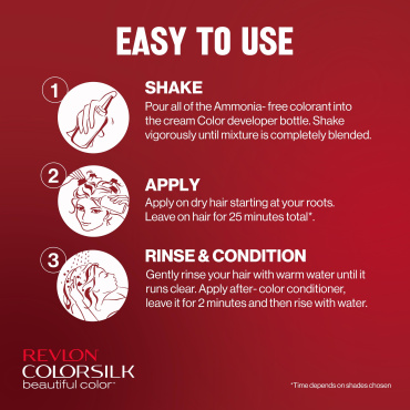 Краска для волос REVLON Colorsilk 032 Dark Mahogany Brown фото 5