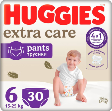 Трусики Huggies Pants Elite Soft/Extra Care 6 Mega 30 шт.