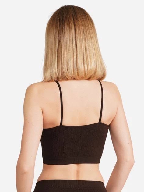 Бюстгальтер без косточек Giulia Cami Top Braid L/XL Темно-коричневый фото 1
