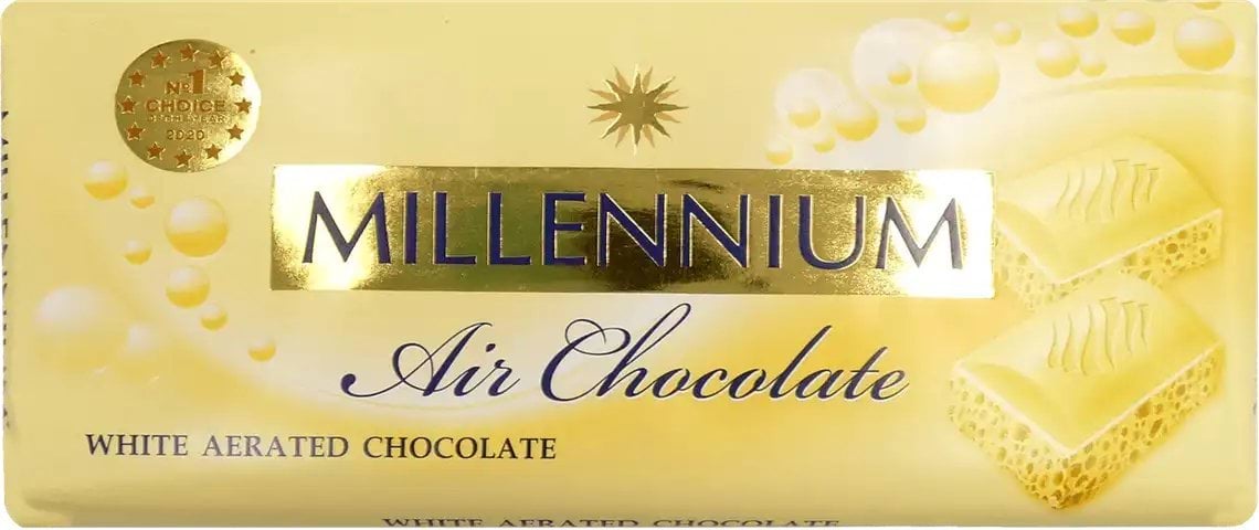 Millennium шоколад білий пористий, 85г