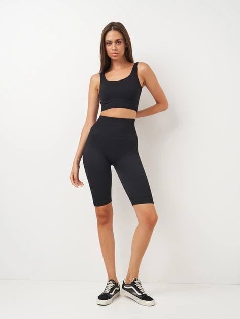 Велосипедки женские Giulia Tracks Rib Shape L-XL Черные фото 2