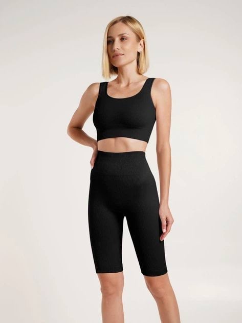 Велосипедки женские Giulia Tracks Rib Shape L-XL Черные фото 3