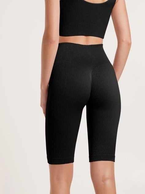 Велосипедки женские Giulia Tracks Rib Shape L-XL Черные фото 6