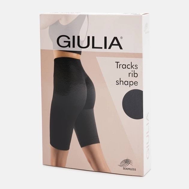 Велосипедки женские Giulia Tracks Rib Shape L-XL Черные фото 7