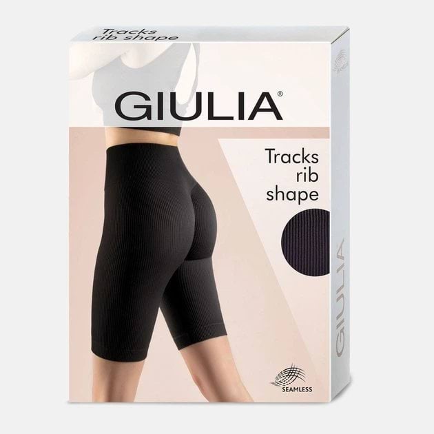 Велосипедки женские Giulia Tracks Rib Shape L-XL Черные фото 8