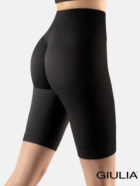 Велосипедки женские Giulia Tracks Rib Shape L-XL Черные фото 9
