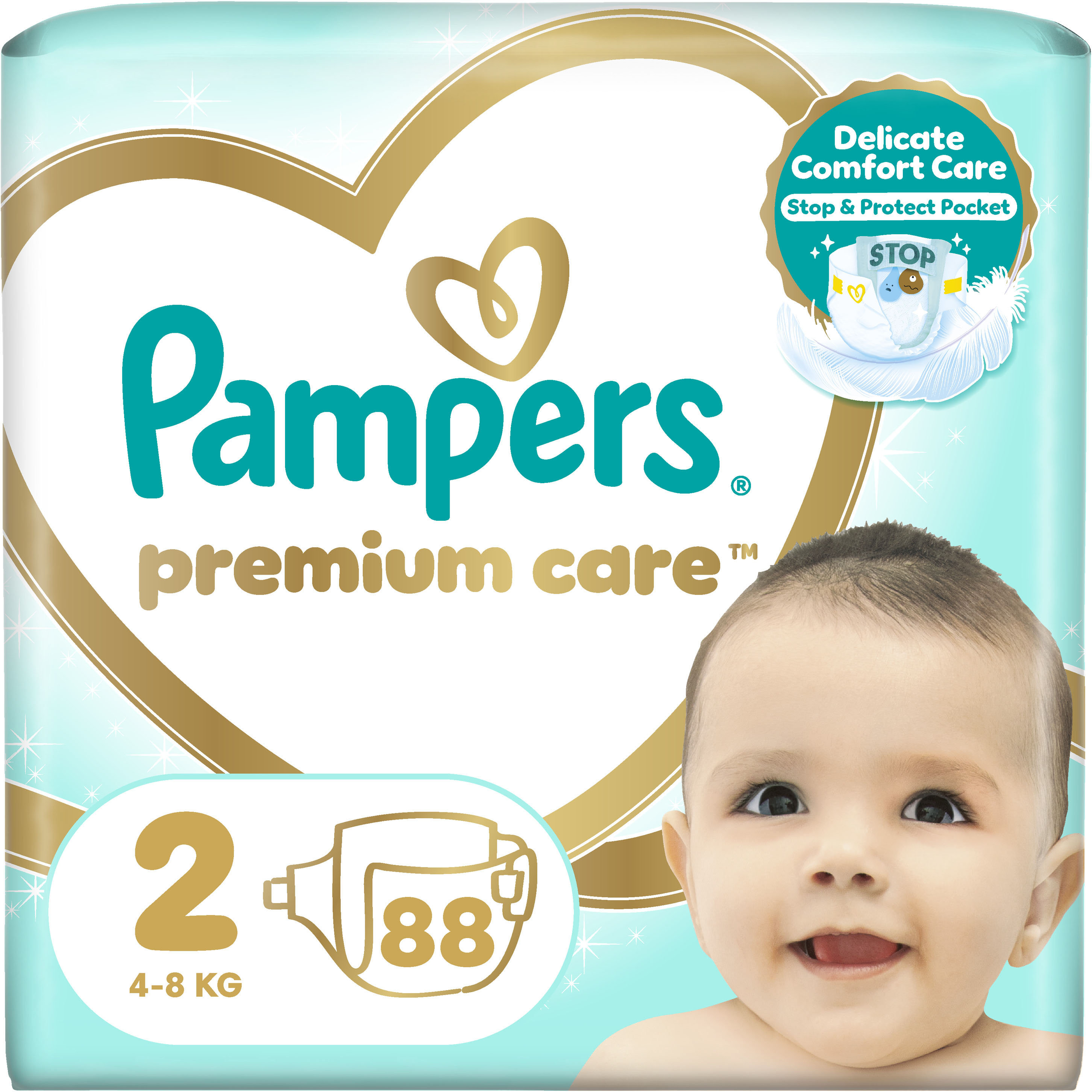Підгузки Pampers Premium Care Розмір 2 (4-8 кг) 88 шт. 7