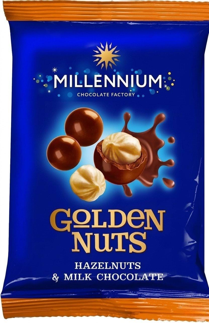 Драже Millennium Golden Nut фундук в молочном шоколаде 50 г