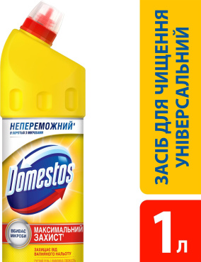 Средство для чистки Domestos Лимонная свежесть универсальное 1 л фото 1
