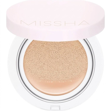 Тональный крем-кушон Missha M Magic Cushion Cover Lasting SPF 50+/PA+++ оттенок 21 Light Beige 15 мл фото 3