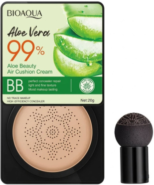 Кушон BIOAQUA Aloe Vera  99% Air Cushion BB Cream відтінок 01 Natural 20 г фото 1