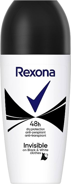 Антиперспірант кульковий Rexona Invisible On Black + White Clothes 50 мл 2