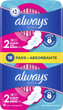 Гігієнічні прокладки Always Ultra Super Розмір 2, 16 шт.