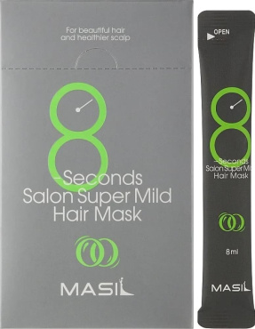 Маска для волос Masil 8 Seconds Salon Super Mild Hair Mask восстанавливающая, для ослабленных волос 8 мл фото 1