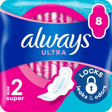 Гігієнічні прокладки Always Ultra Super Розмір 2, 8 шт.