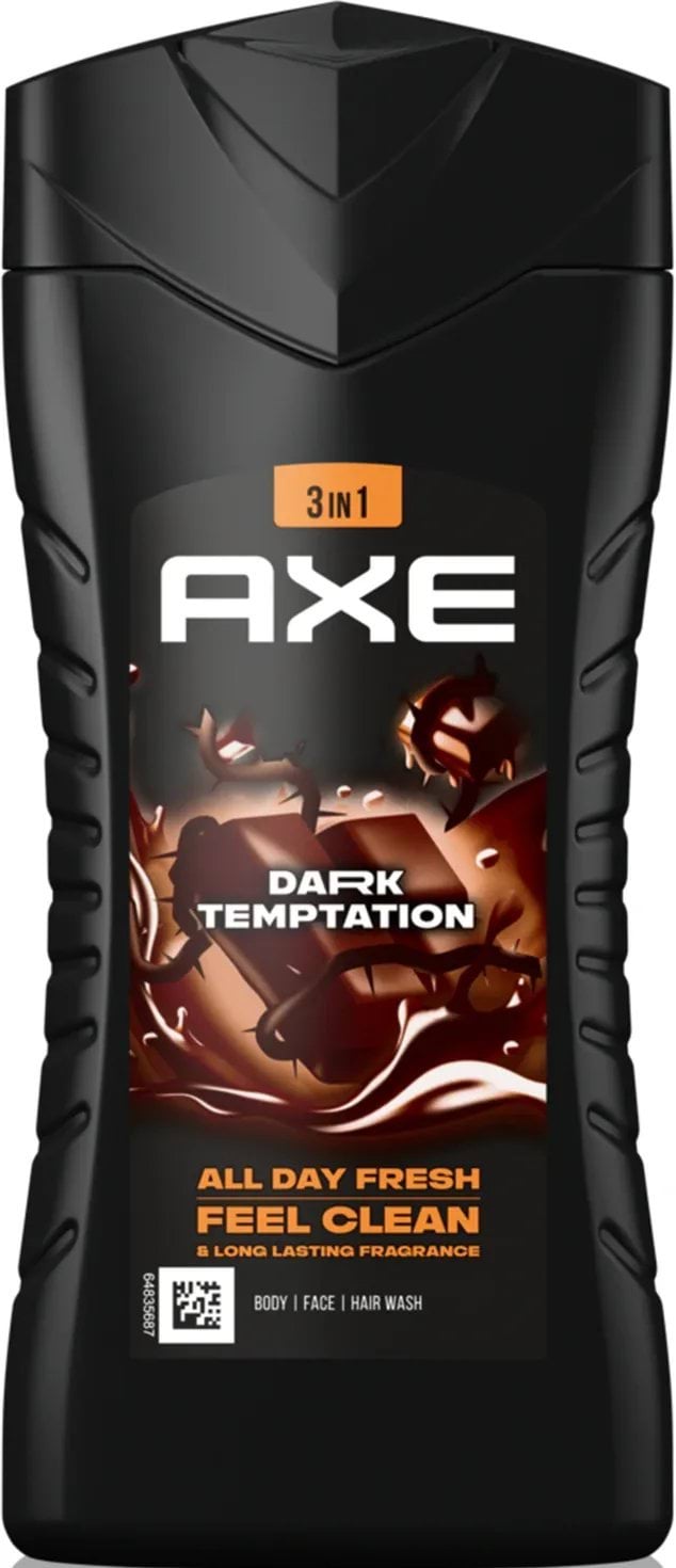 Гель для душу та шампунь Axe Dark Temptation 250 мл