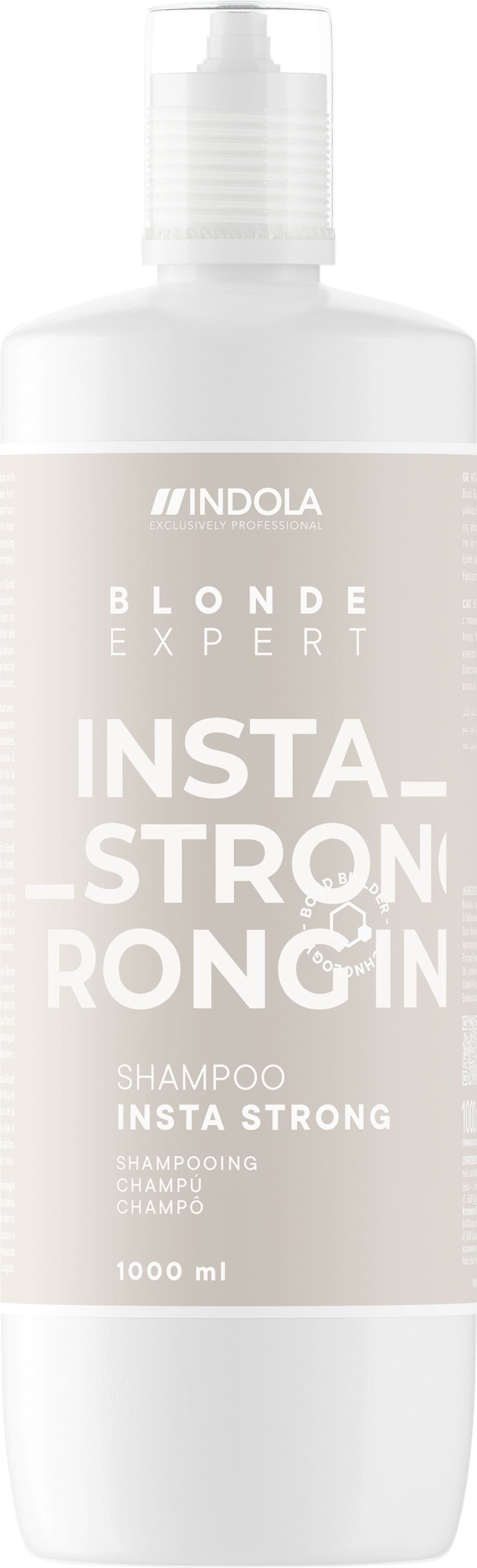 Indola Blonde Expert InstaStrong Шампунь для живлення волосся всіх типів кольору блонд, 1000 мл
