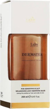 Филлер для волос La'dor Dermatical Active Ampoule против выпадения 250 мл фото 2