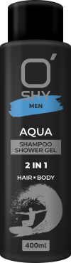 Шампунь-гель для душу O'Shy Men Aqua Shampoo Shower Gel 2 in 1, 400 мл