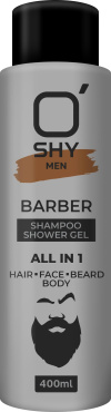 Шампунь-гель для душа O'Shy All in 1 Men Barber Shampoo Shower Gel 400 мл фото 2