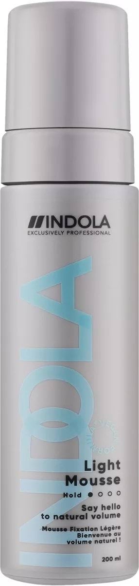 Indola Light Mousse Мус для легкої фіксації волосся, 200 мл