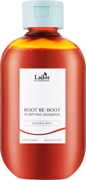 Шампунь La'dor Root Re-Boot Purifying Shampoo Ginger & Apple против выпадения 300 мл фото 2