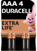 Батарейки DURACELL Basic 77164 AAA алкаліновi 1.5V LR03 4 шт на блістері shop 4 шт.