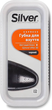 Губка для обуви Silver Express стандартная цвет черный 1 шт.