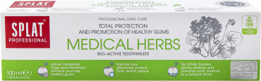 Зубная паста SPLAT Professional Medical Herbs защита от бактерий и кариеса 100 мл фото 2