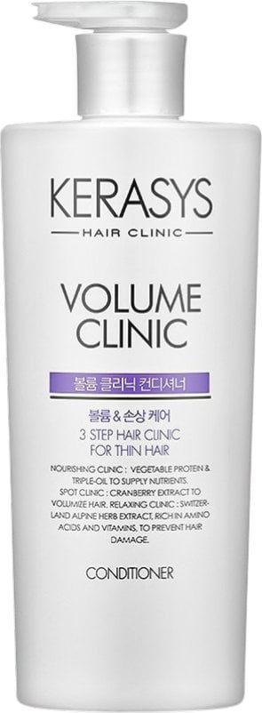 Кондиціонер для волосся Kerasys volume clinic rinse conditioner 600 мл 1