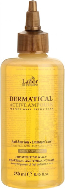 Филлер для волос La'dor Dermatical Active Ampoule против выпадения 250 мл фото 1