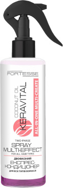 Спрей для волос Fortesse KeraVital Multi-Сreate с кокосовым маслом и UV-фильтром 200 мл фото 2