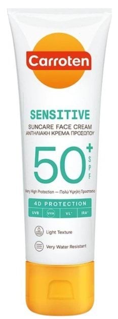 Сонцезахисний крем для обличчя CARROTEN SPF50+, 50 мл