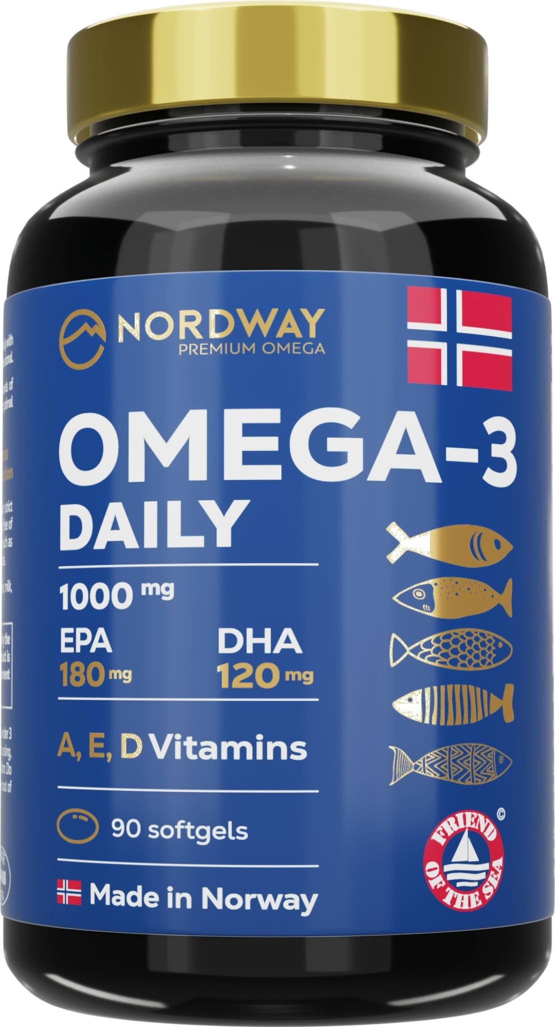NORDWAY Омега-3 Daily 1000мг у м'яких капсулах, 90шт 4