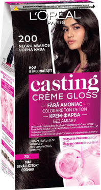 Крем-фарба для волосся L'Oreal Paris Casting Creme Gloss 200 Чорна кава 180 мл